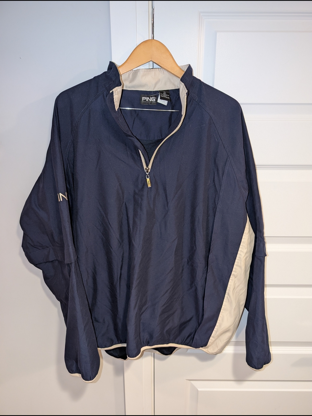 Ping Golf Navy Blue Jacket with White Lining